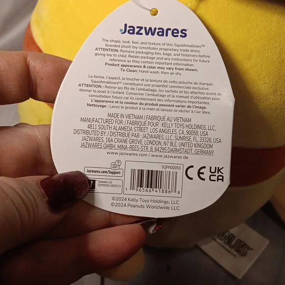 Peanuts Squishmallows Snoopy and Woodstock NWT - Picture 7 of 10